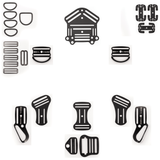 DC MARINE YUHSIN Sidemount Harness Black DC MARINE/YUHSIN - eXplorer ELITE - Sidemount Harness System